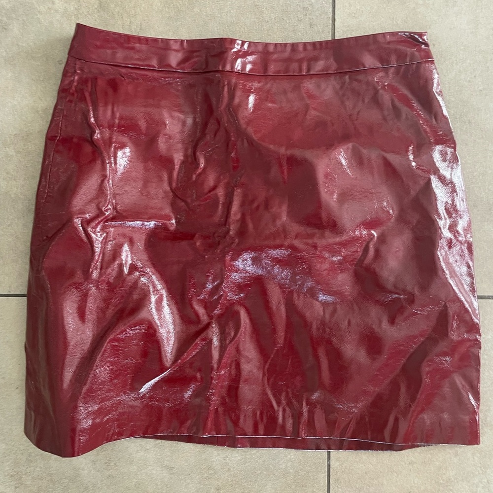 Vinyl skirt zara